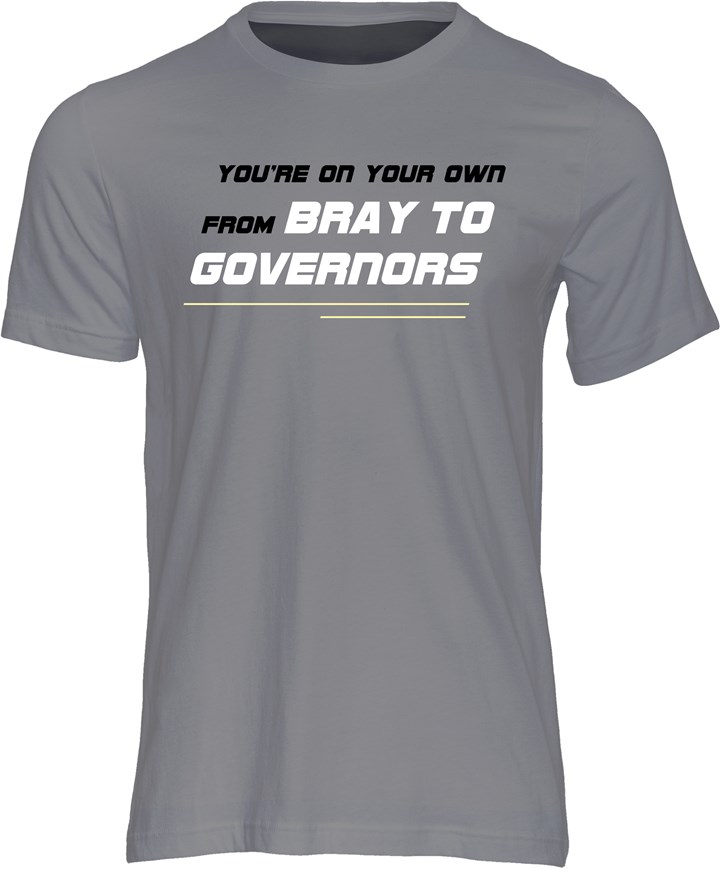 Bray to Governors T-Shirt Charcoal - click to enlarge