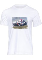 Steve Hislop Art Print T-shirt White