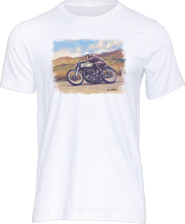 John Surtees Art Print T-shirt White - click to enlarge