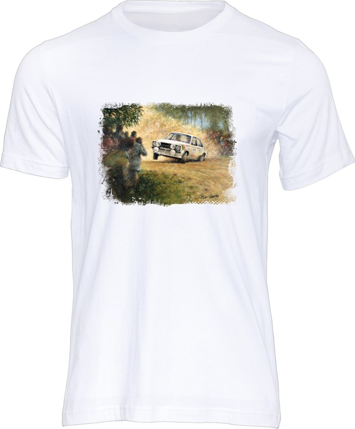 Ari Vatanen Art Print T-shirt White - click to enlarge