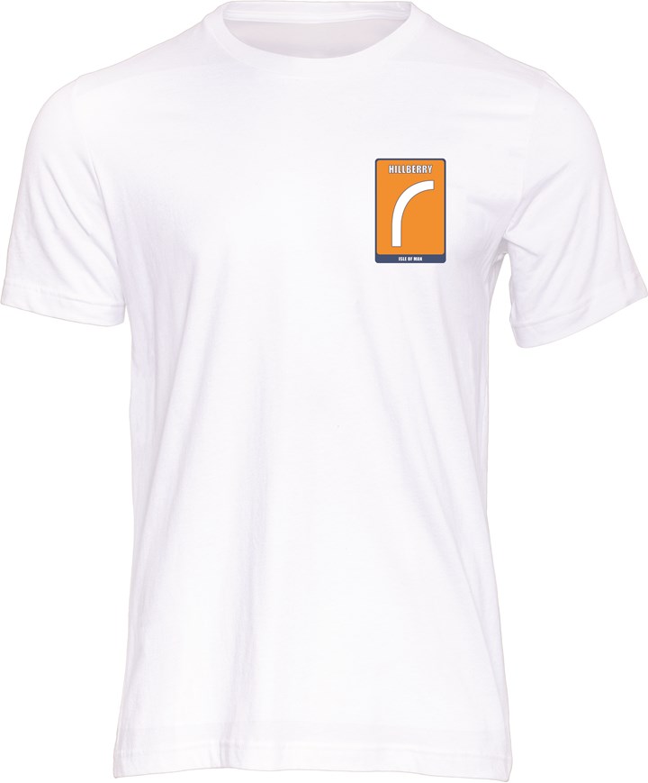 Mountain Course Corner Sign Hillberry T-Shirt White - click to enlarge