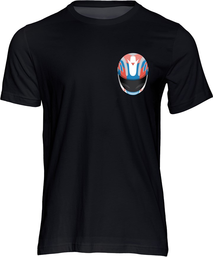Phillip McCallen Helmet T-shirt Black - click to enlarge