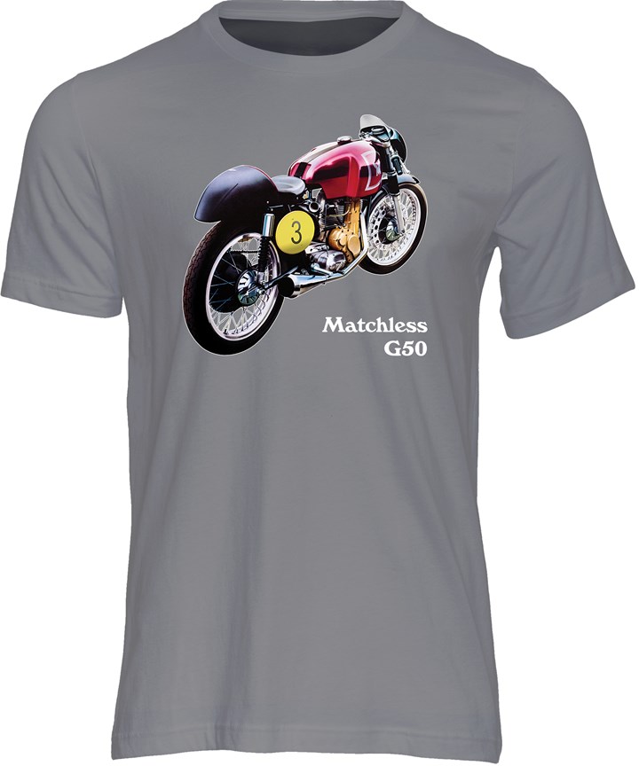 Matchless G50 1960 T-shirt Charcoal - click to enlarge
