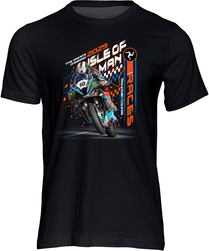 Isle of Man Road Races Worlds Greatest Race T-Shirt - click to enlarge