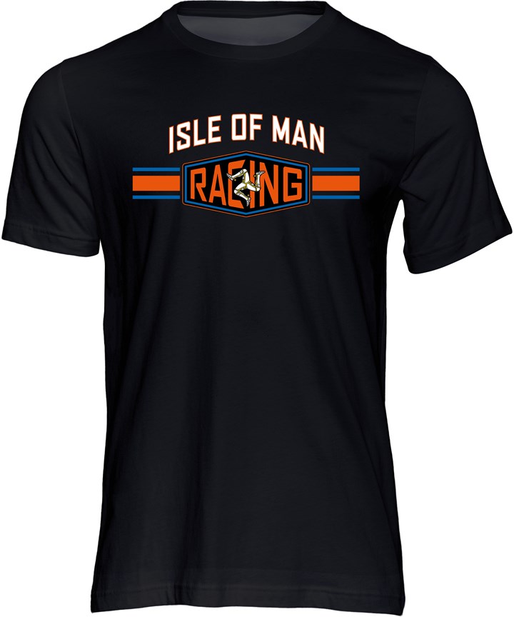 Isle of Man Road Races Racing Strip T-Shirt - click to enlarge