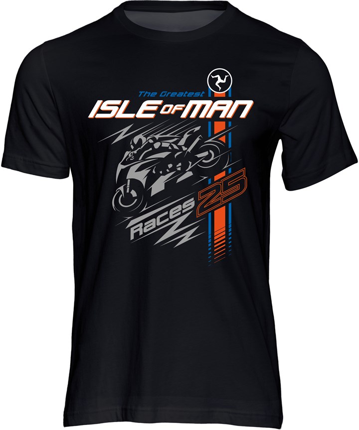 Isle of Man Road Races The Greatest Races 25 T-Shirt - click to enlarge