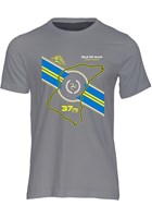 TT Course Map Stripe and Shadow Bike T-shirt