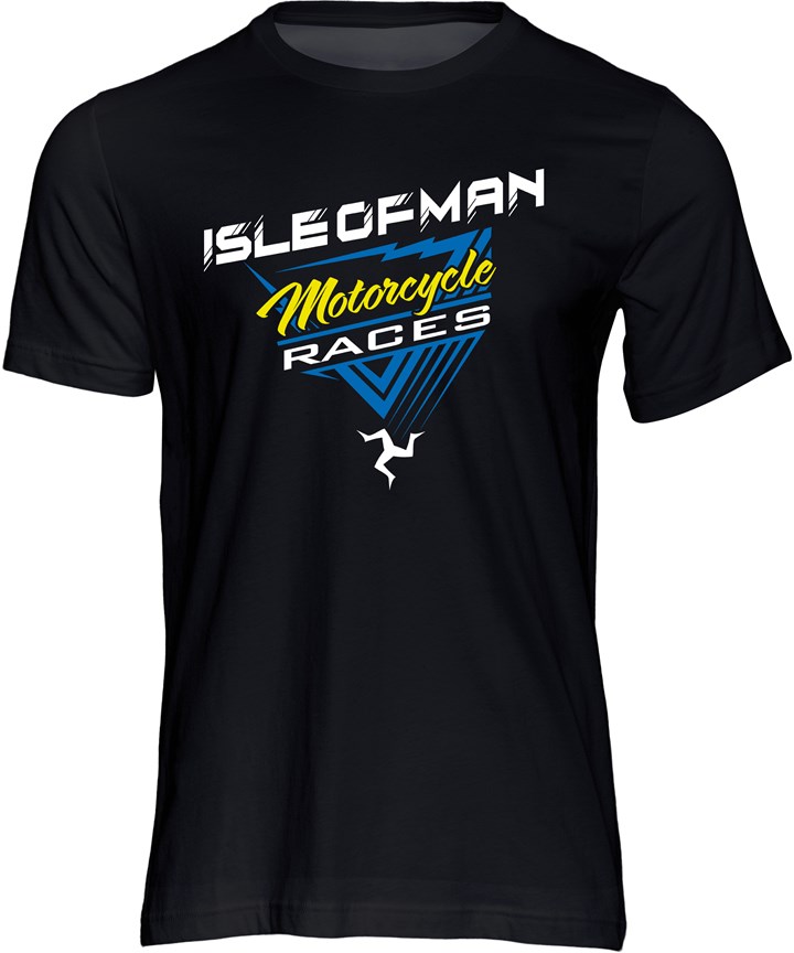 Isle of Man Motorcycle Races and 3 Legs T-shirt - click to enlarge