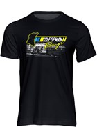 Road Racing Rider and Course Map T-shirt