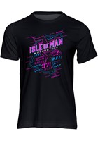IOM Road Races Course Map 3 Legs 37.75 miles T-shirt