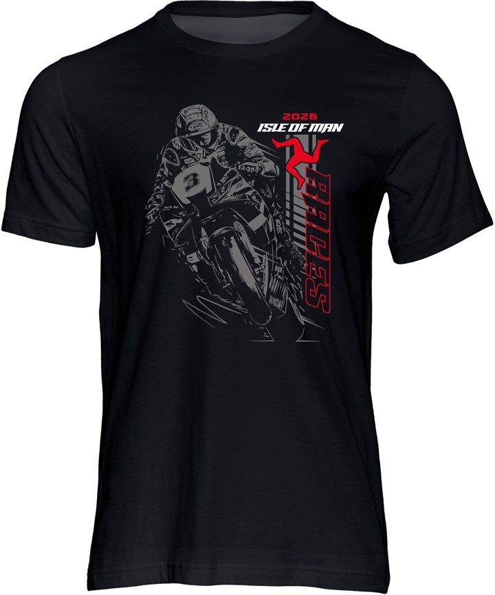 Isle of Man Road Racing Ghost Rider 2026 T-Shirt - click to enlarge