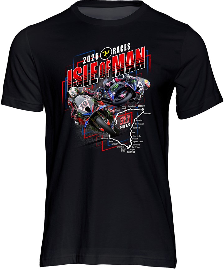 Isle of Man Road Racing Superbikes T-Shirt - click to enlarge