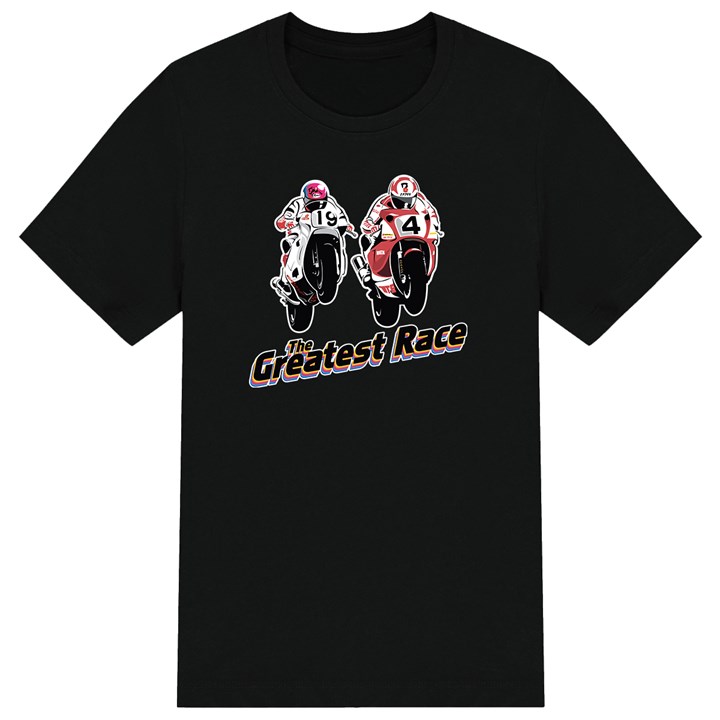 The Greatest Race Hislop vs Fogarty Kids T-shirt - click to enlarge