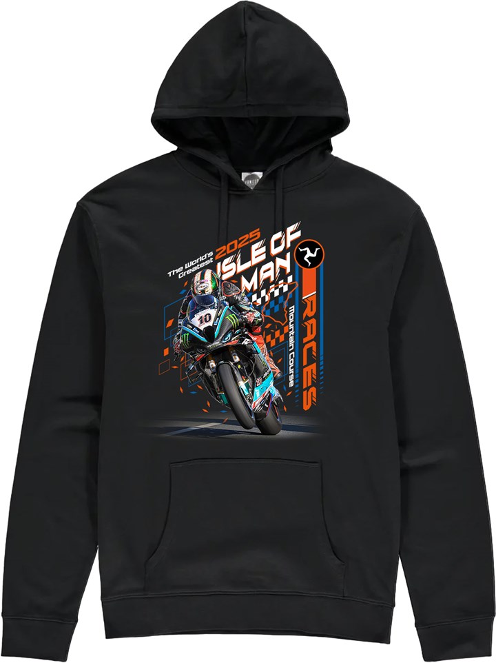 Isle of Man Road Races Worlds Greatest Race Hoodie - click to enlarge