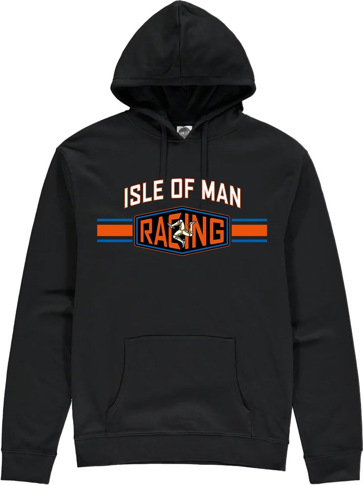 Isle of Man Road Races Racing Strip Hoodie - click to enlarge