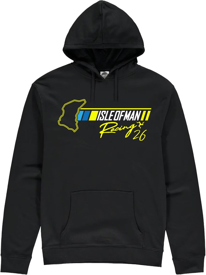 Isle of Man Road Racing 2026 Hoodie - click to enlarge
