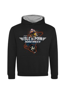 Isle of Man Road Races Course Wings Kids Hoodie