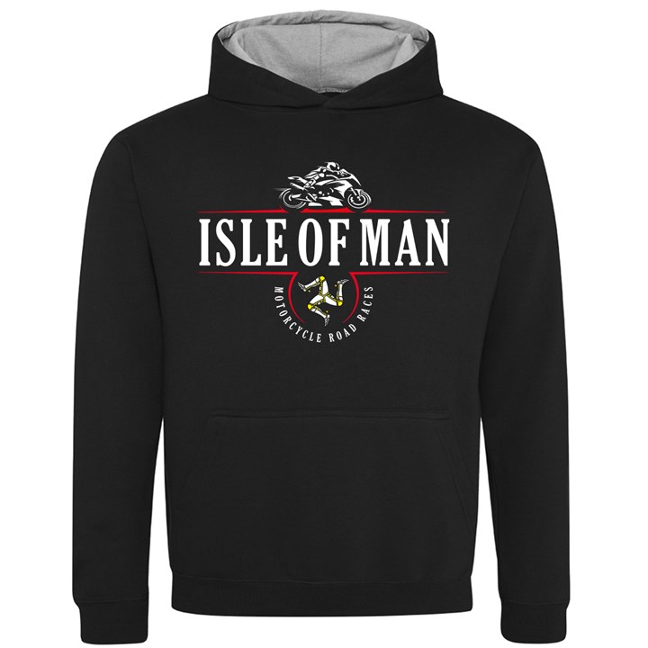 IOM Road Races Mountain Course Map Kids Hoodie - click to enlarge