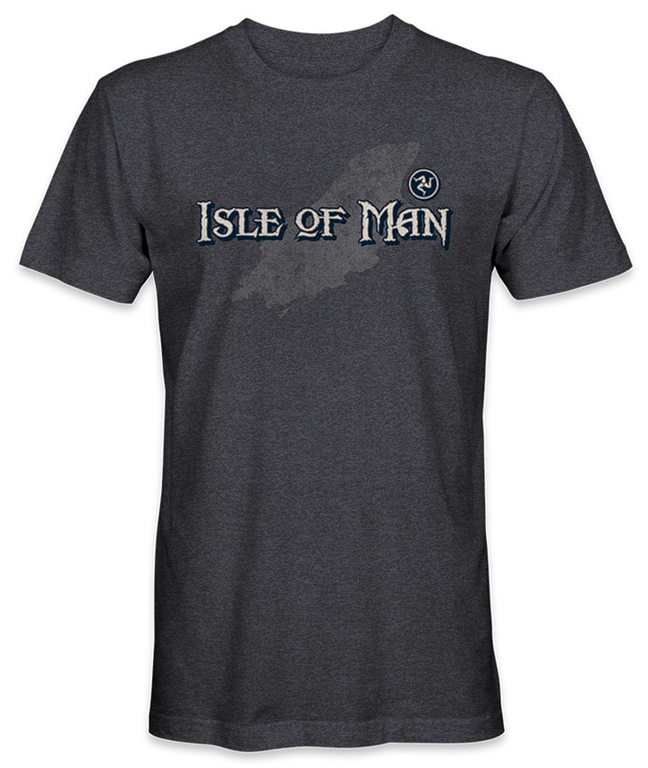 Isle of Man T-Shirt Dark Heather - click to enlarge