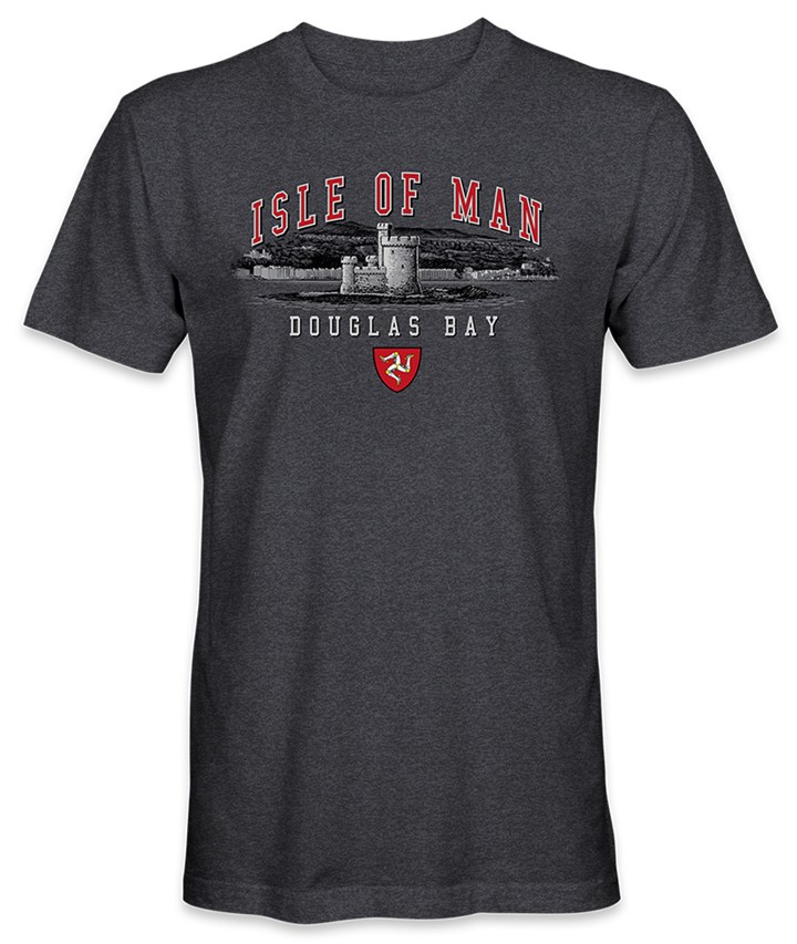 Isle of Man Douglas Bay T-Shirt Dark Heather - click to enlarge