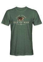 Isle of Man Manx Cat T-Shirt Green