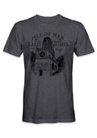 Isle of Man Laxey Wheel T-Shirt Dark Heather