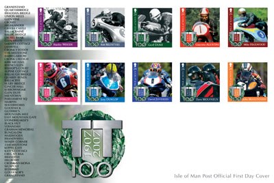 Official TT 2007 Centenary Stamp and Postcard Set