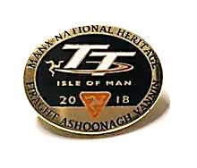 Manx National Heritage 2018 TT Pin Badge