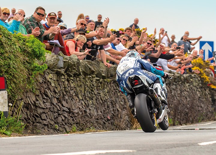 Michael Dunlop winning TT 2018 Superbike Race Print - click to enlarge