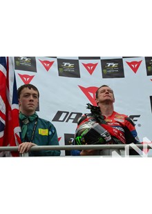 John McGuinness TT 2011 Superbike Podium