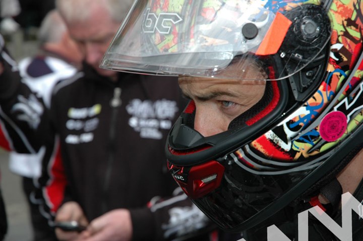 Cameron Donald TT 2011 in Helmet - click to enlarge
