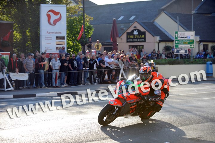 Ryan Farquhar TT 2012 out of Parliament Square. - click to enlarge