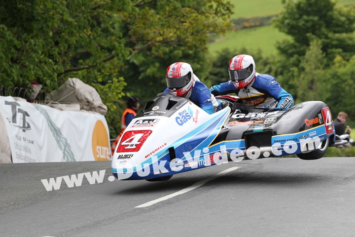 The Birchall Brothers at Ballaugh Bridge TT 2013. - click to enlarge