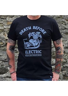 Death Before Electric T-shirt, Black
