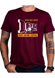 Road Racing Capital T-Shirt, Burgandy