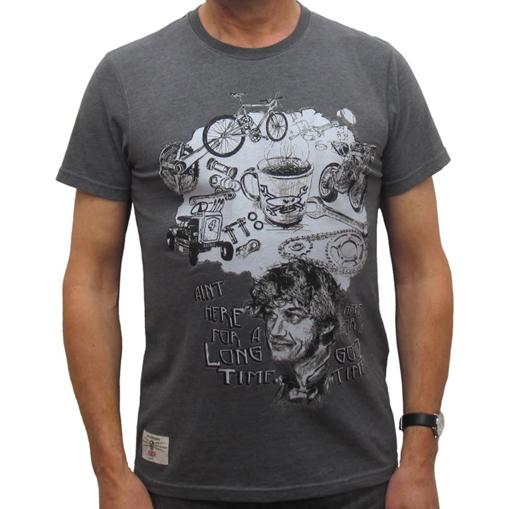 Primo Good Times Guy Martin T-Shirt Graphite - click to enlarge