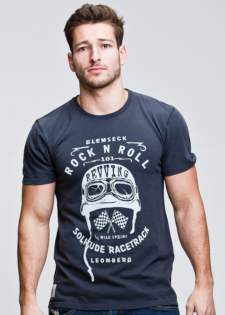 Glemseck Rock 'n' Rev (Mens) Black T-Shirt - click to enlarge