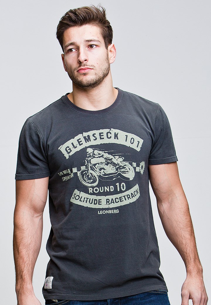 Glemseck Sprint Racer (Mens) Graphite T-Shirt - click to enlarge