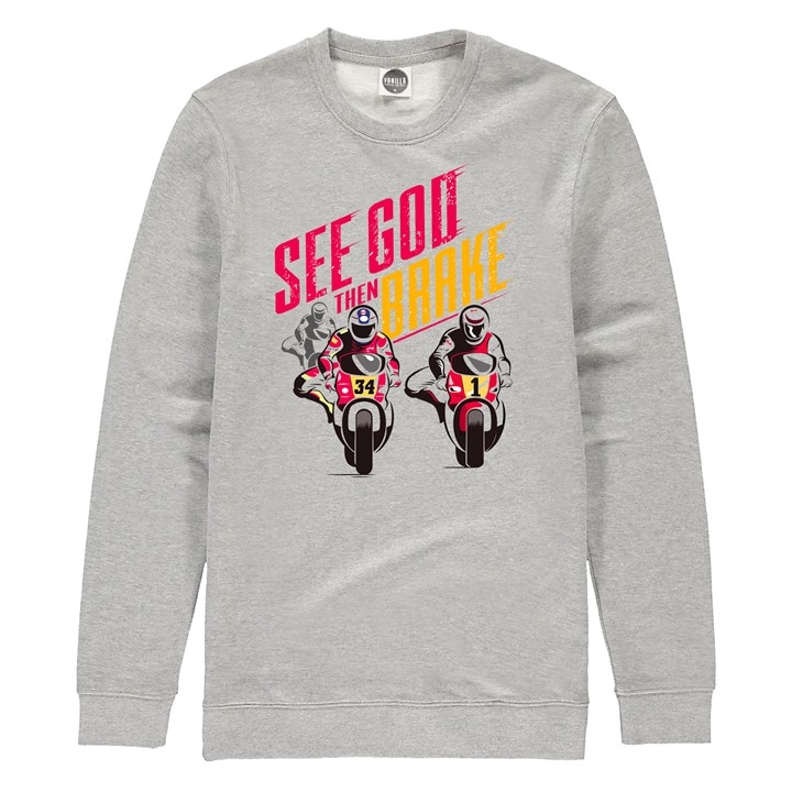 See God then Brake Sweatshirt Heather Grey - click to enlarge