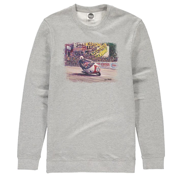 Bob McIntyre Art Print Sweatshirt Heather Grey - click to enlarge