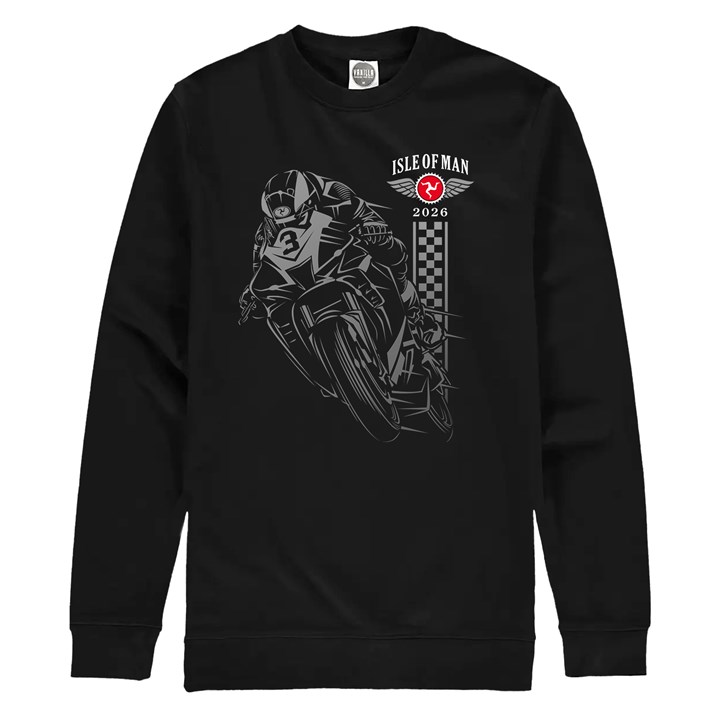 Isle of Man Road Races Shadow Bike 2026 Sweatshirt - click to enlarge