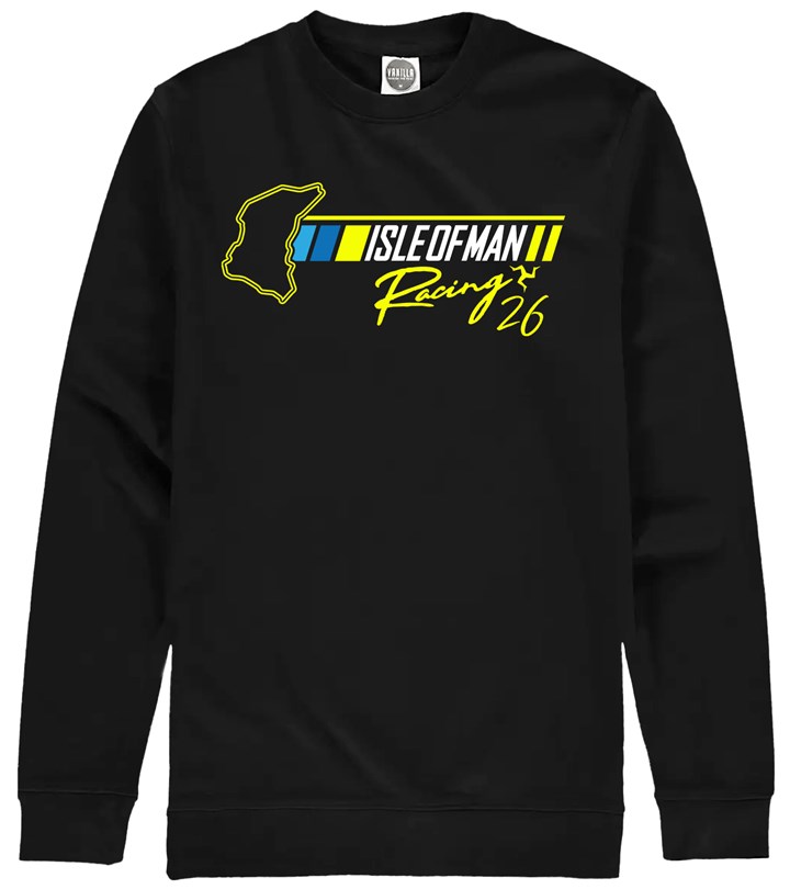 Isle of Man Road Racing 2026 Sweatshirt - click to enlarge