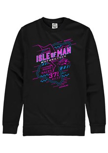 IOM Road Races Course Map 3 Legs 37.75 miles Sweatshirt