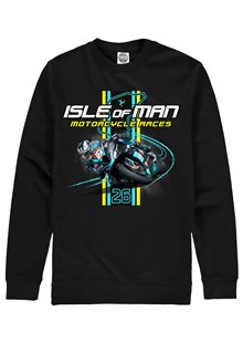 Isle of Man Road Racing 2026 Rider and Stripe Sweatshirt