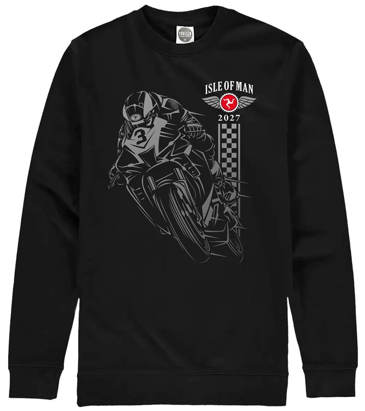 Isle of Man Road Races Shadow Bike 2027 Sweatshirt - click to enlarge