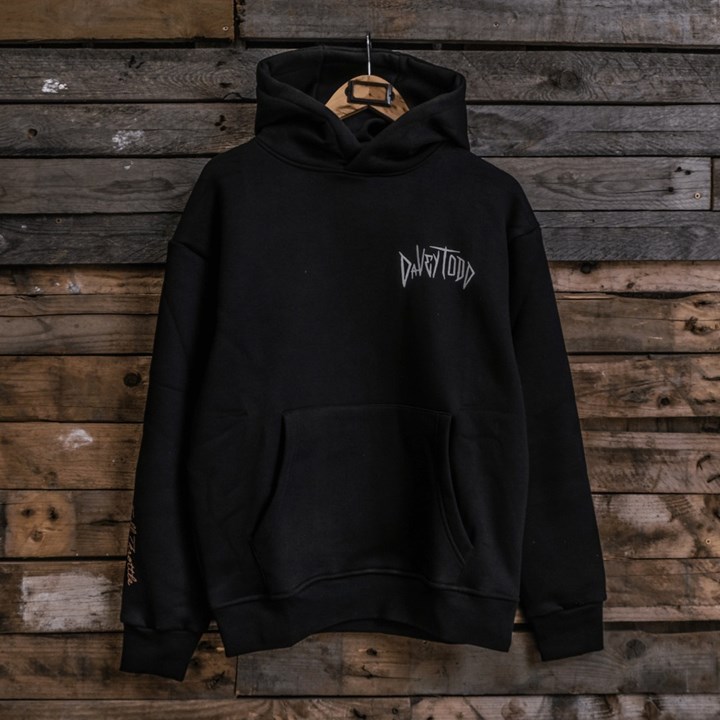 Davey Todd Lightning Bolt Hoodie, Black - click to enlarge