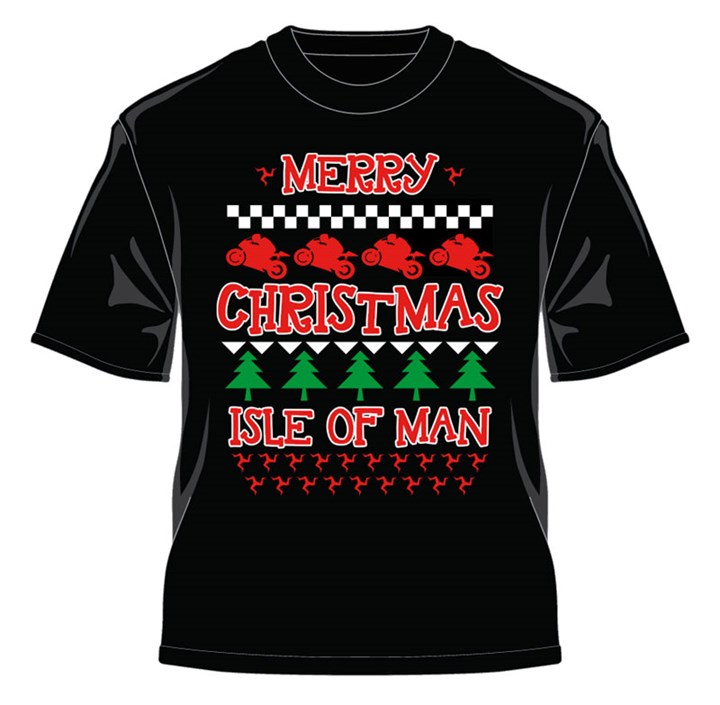 Merry Christmas Isle of Man T-Shirt - click to enlarge