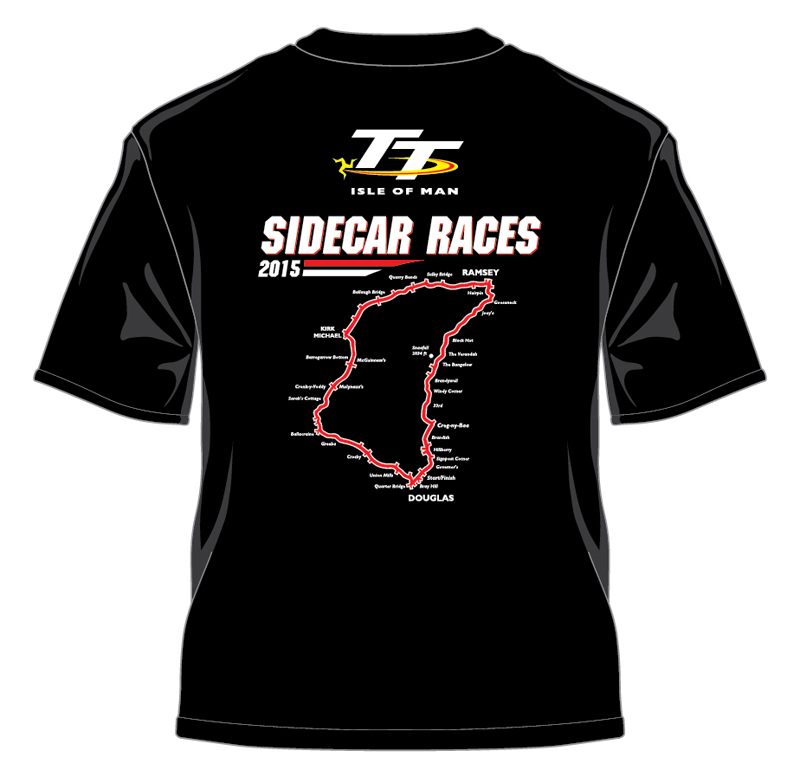 TT 2015 Sidecar T Shirt Black : Isle of Man TT Shop