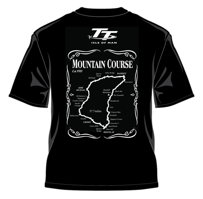 Isle of Man TT Road Races 2017 T-shirt Black : Isle of Man TT Shop