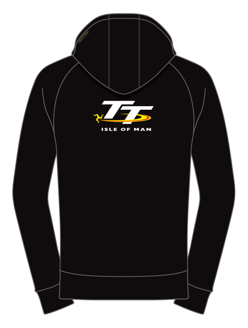 TT Hoodie Black , Green Trim. : Isle of Man TT Shop